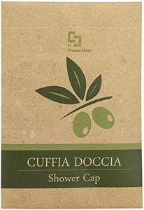 Present-More Cuffia doccia Beauty Oil - Cuffia doccia monouso 250 pezzi per Alberghi, B&B e Hotel | Cuffia doccia monouso imbustata singolarmente e confezionata in materiale Stone Paper