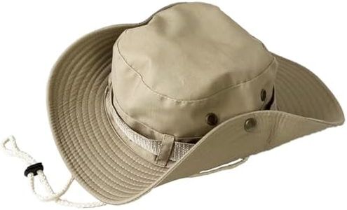 Taeku Cappello Boonie Uomo Donna Anti UV Protezione Solare a Tesa Larga Cappello per Esterni Safari Cappello da Sole per Esterno Escursionismo (Chiaro)