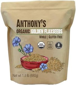 Anthony's Organic Whole Golden Flaxseeds, 1.5 lb, Gluten Free, Non-GMO, Vegan