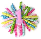 Mud Pie Baby-Girls Newborn First Birthday 3-In-1 Bow, Multi Colored, One Size