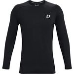 Under Armour Mens UA HG Armour Fitted LS, long-sleeved sports t-shirt for men, comfortable and breathable gym clothes