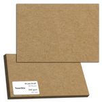 40 Sheets, 300gsm - A3 Brown Kraft Card, Thick Cardstock Craft Paper Cardboard