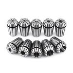 10pcs Set ER20 Spring Steel ER20 Collet Set ER20set Collet Set for CNC Workholding Engraving Milling Lathe Tool 3mm 1/8" 4mm 5mm 6mm 1/4" 8mm 10mm 12mm 1/2"