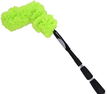 Pullach Hof Teleskopstange 6 Meter mit Staubwedel Aluminiumstange Ausziehbar inkl. individuell formbaren Aufsatz zur Staub entfernung