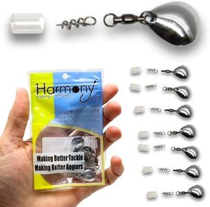 Harmony Fishing Company - [7 Pack] Tail Spinners (Hitchhikers for Soft Plastic/senko Fishing Lures, Willow or Colorado Blade) (Colorado Blade, Silver)
