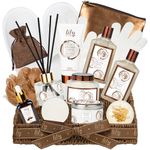 Gifts for Women & Men, Fathers Day Gifts, Birthday Gifts - Coconut Vanilla Bath and Body Basket Set, Spa Gift Basket for Women, Spa Kit, Pampering Gifts for Christmas, Valentines Day, Bridal Shower, Mothers Day Gift Basket for Mom