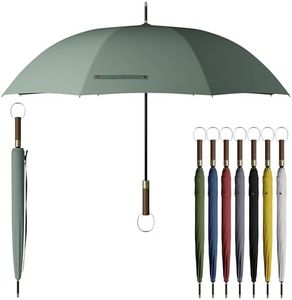 Sapor Design Ombrello Classico di Lusso - Antivento e Automatico - Grande per 2 persone - di Legno e resistente | Robusto e pieghevole