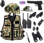 Kids Tactical Helmet with Walkie Ta