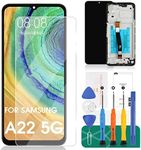 for Samsung Galaxy A22 5G Screen Replacement for Samsung A22 5G LCD for Samsung A22 5G LCD Display for SM-A226B SM-A226B/DSN Digitizer Touch Screen Assembly Repair Parts with Frame