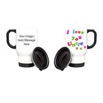 Getagift Personalised I Love You Uncle with Your Own Image/Text Themed Fathers Day Birthday Christmas Inspired 14 oz Travel Mug. (White)