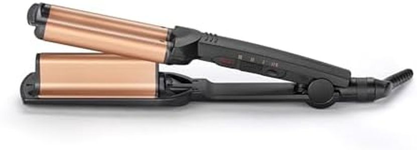 BaByliss Deep Waves Welleneisen für definierte und große Mermaid Waves, Beach Waves und Festivalfrisuren, 3 Temperaturstufen von 160°C bis 200°C, Ionisierende Wirkung, Keramikbeschichtung, W2447E