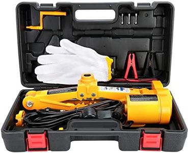 Car Electric Jack Kit, 12V DC 3T 15A Heavy Duty Automotive Wide Lifting Range Complete Set Suitable for SUV Van Garage Cope with Road Emergency
