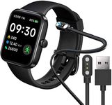 Compatible with SKG V7 Smart Watch Charger, Replacement Magnetic USB Charging Cable Compatible with SKG V7/MVEFOIT 1.7'' P42B Watch/P42B/Wwzzey P42B/Y20GT/AooDen P45 1.8'' Smart Watch (Black)