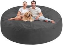 SIMFLAG XX-Large Bean Bag Chair, Memory Foam Filling Bean Bag Chairs with Velvet Cover, Removable and Machine Washable Cover, Giant Bean Bag Chair for Adult