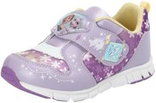 Disney DN C1329 Girls Sneakers, Purple, 18.0 cm 2E