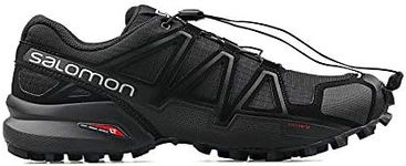 Salomon Men's Speedcross 4 Trail Running Shoe Black, 13 US