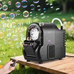 MOKA LED Fog Bubble Machine 3-in-1 Bubble Fog Machine with RGB Lights 400W Remote Control Smoke Machine for Halloween Party Christmas Holiday Events (bubble)