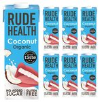 Rude Health 6 x 1 Litre Organic Coconut Dairy-Alt Milk, 100% Natural Organic Drink, Lactose Free, Dairy Free & Gluten-Free, No Added Sugar, Award-Winning, Healthy & Vegan, 100% Recyclable Packaging