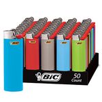 BIC Classic Lighter, Assorted Colors, 50-Count Tray