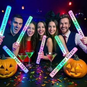 BONDUN Custom Emergency Glow Sticks,50PCS,48CM – Personalized Printable Fluorescent Foam Sticks with Logo/Text for Camping, Hiking, Safety, Outdoor Events, Parties, and Festivals (Purple)