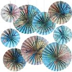 9 Pcs Travel the Map Hanging Paper Fans Decorations Adventure Awaits Bulletin Board Classroom Decorations Map Themed Ceiling Wall Garland for Kids Classroom Homeschool Office Decor