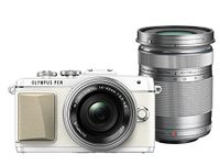 Olympus PEN Lite E-PL7 16MP Compact System Camera with 3-Inch LCD with EZ Double Zoom Kit with 12-42mm f/3.5-5.6 + 40-150mm f/4-5.6 (White, E-PL7 EZ DZKIT WHT) - International Version (No Warranty)