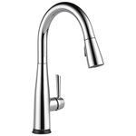 Delta Faucet 9113T-DST Essa Single Handle Pull-Down Kitchen Faucet with Touch2O Technology and Magnetic Docking, Chrome