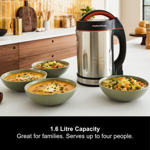Morphy Richards Classic Soup Maker 1.6L – Stainless Steel Jug