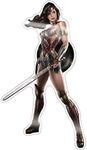 Fan Emblems Wonder Woman Character Car Decal Domed/Multicolor/Clear, Batman v Superman: Dawn of Justice BvS Automotive Emblem Sticker Applies Easily to Cars, Motorcycles, Laptops, Windows, Most Things