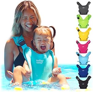 WaterLand Baby Carrier - Innovative Carrier You Can Use Both in Water & Land - Waterproof Infant Chest Holder with Adjustable Straps, Lightweight Toddler Harness for Pool & Beach (Light Blue Sky)