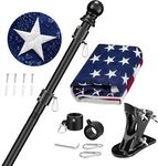 American Flag Pole Kit for House Ou