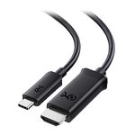 Cable Matters USB C to HDMI Cable 1.8m (USB-C to HDMI Cable) Supporting 4K 60Hz in Black - Thunderbolt 4 &3 / USB4 Port Compatible with iPhone 15 Pro Max Plus, MacBook Pro, Dell XPS 13, Surface Pro