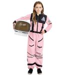 Spooktacular Creations Astronaut Costume with Helmet for Kids Halloween Costumes Pink M