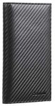 CASMONAL Premium Leather Checkbook Cover for Men & Women Checkbook Holder Wallet RFID Blocking(Black Carbon)