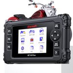 iCarsoft MT V6 Plus Motorcycle Scanner Diagnostic Tool, Motorbike All Systems Bidirectional Code Reader with Full Reset Services/Active Test/Auto Scan/Live Data,ABS Bleeding,Moto OBD+Car OBD Diagnosis