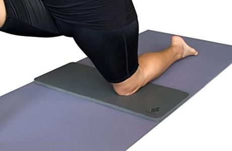 SukhaMat Yoga Knee Pad - New! 15Mm (5/8") Thick - The Best Yoga Knee Pad For A Pain Free Fitness Exercise Workout. Cushions Pressure Points. Complements Your Full-Size Yoga Mat. (Grey)