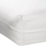 Microfiber Zippered Mattress Cover, Bed Bugs Shield, Dustmites Protector, Hypoallergenic (Full) by Linen Store