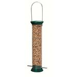 Droll Yankees New Generation Peanut Feeder, Wild Bird Feeder, 13-Inch, 1 lb Nut Capacity,Green