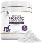 Petastical Probiotics for Dogs and Cats, 5 BILLION CFU Max Strength Canine Feline Probiotic Powder for Digestive Health Pet Supplement, 120 Powder Scoop