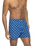 Joe Boxer Men's Slanted & Enchanted 2 Pack Loose Boxer, Multicolor, M