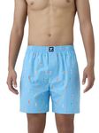 XYXX Men Combed Cotton Boxershorts, Regular Fit, Printed, Pack of 1, XYBOX85L, Surfboard Blue, L