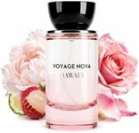 QAWAFI Voyage Nova Eau de Parfum for Women, Lychee Bergamot Ginger, Rose Peony Cocoa Blossom, Elegant Patchouli, Long Lasting Spring Fall Perfume, 50ml 1.7fl oz