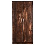 Hexagon Furnitures Apple Wood King Size 2 Door Wardrobe (Brown)