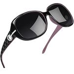 Joopin Sunglasses for Women Trendy, Womens Sunglasses Polarized Oversized Fashion Ladies Shades UV Protection (Purple/Black)