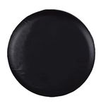 Jayke Joy Spare Tire Cover, Black Wheel Cover PVC Leather Waterproof Dust-proof Universal Fit for Jeep, Trailer, RV, SUV, Camper and Vehicle (15 inch)