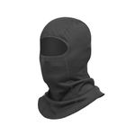 ViaTerra Fleece Winter Balaclava Helmet Liner | Available in 2 Sizes | Breathable, Easy Stretch, Black (L-XL)