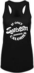 FANNOO Workout Tank Tops for Women-If Only Womens Funny Saying Fitness Gym Racerback Sleeveless Shirts, Black, Small