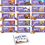 Milka Random Mixed Assorted Variety Flavours Chocolate Bars Collections (6)