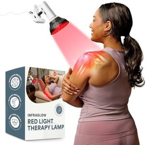 LifePro InfraGlow NIR & Red Light Therapy Lamp - Infrared Red Light Therapy Bulb with 18 LEDs & Clip-On Lamp - at-Home Red Light Therapy for Body, Chronic Pain Relief, Skin Wellness, & Recovery