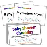 Uk Baby Shower Co - Baby Shower Party Game - Charades (Rainbow)